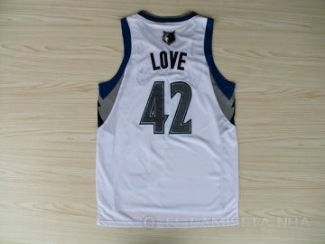 Camiseta Love #42 Minnesota Timberwolves Blanco